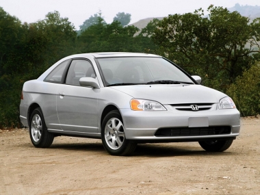 Коврики из экокожи 3D  Honda Civic VII (седан) 2001-2006 (правый руль)