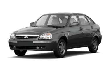 Коврики из экокожи 3D  Lada Priora 2007-н.в. (хэтчбек)