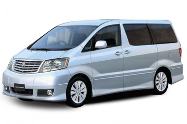 Коврики из экокожи 3D  Toyota Alphard I 2002-2008 (Правый руль) с инвалидным креслом*