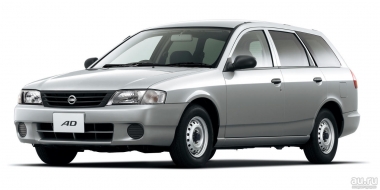 Коврики из экокожи 3D Nissan AD Y11 1999-2008 (правый руль)