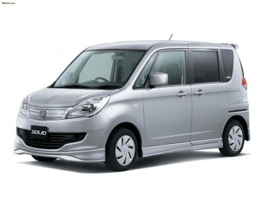 Коврики из экокожи 3D  Suzuki Solio II 2010-2015 (правый руль)